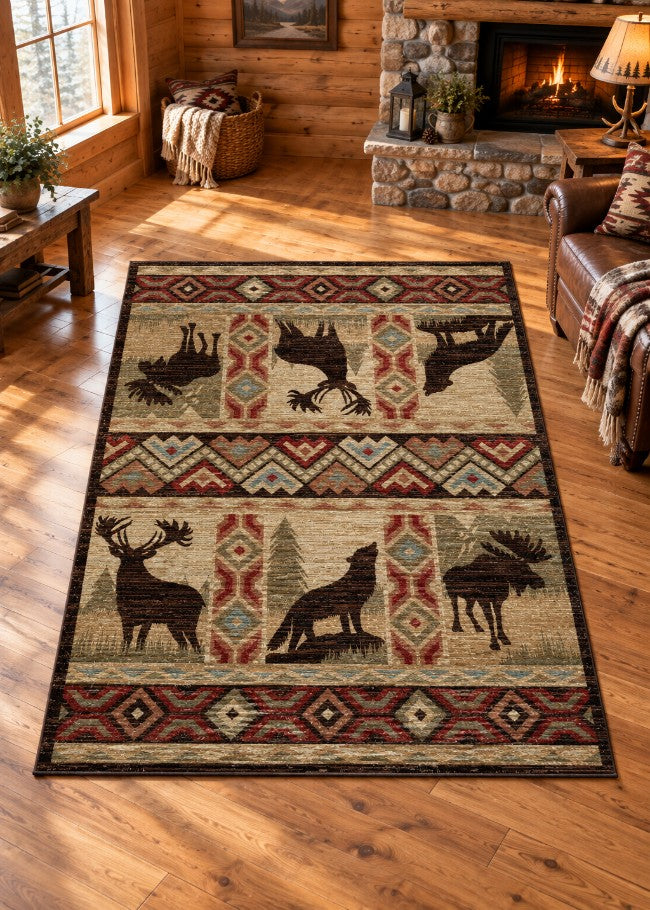 Dream Lake Rug Living Room | The Cabin Shack