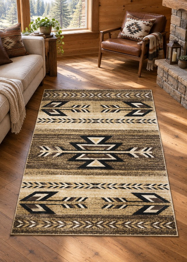 Dutton Antique Rug Living Room | The Cabin Shack
