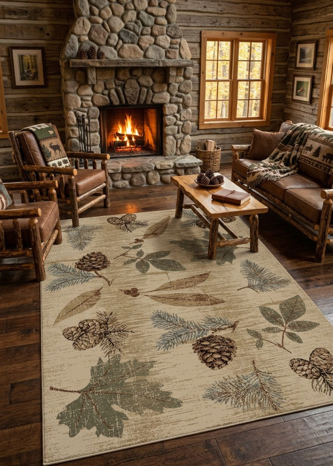 Early Fall Rug Living Room | The Cabin Shack