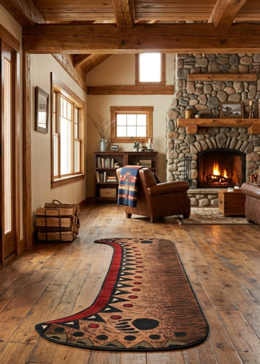 Etowah Canoe Lodge Rug Collection Living Room | The Cabin Shack