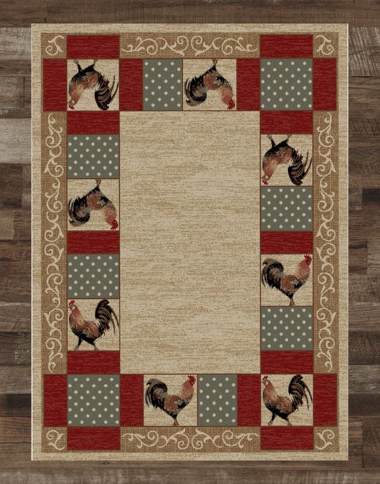 Farmstead Rooster Rug | The Cabin Shack