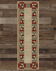 Farmstead Rooster Runner Rug | The Cabin Shack