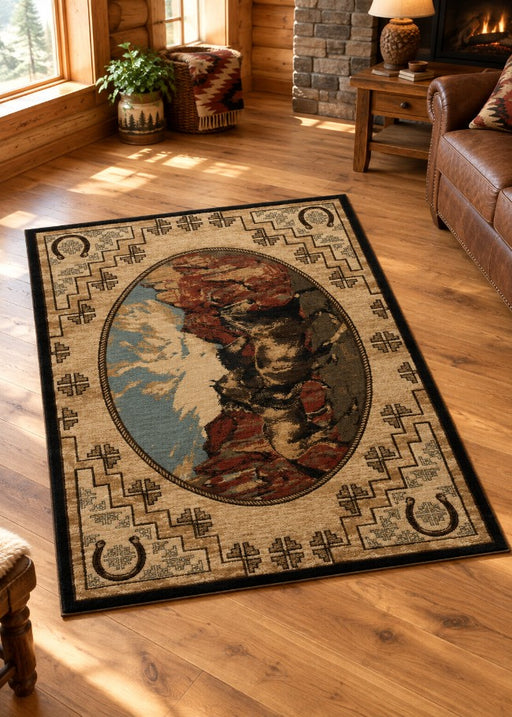 Frontier Rug Living Room | The Cabin Shack