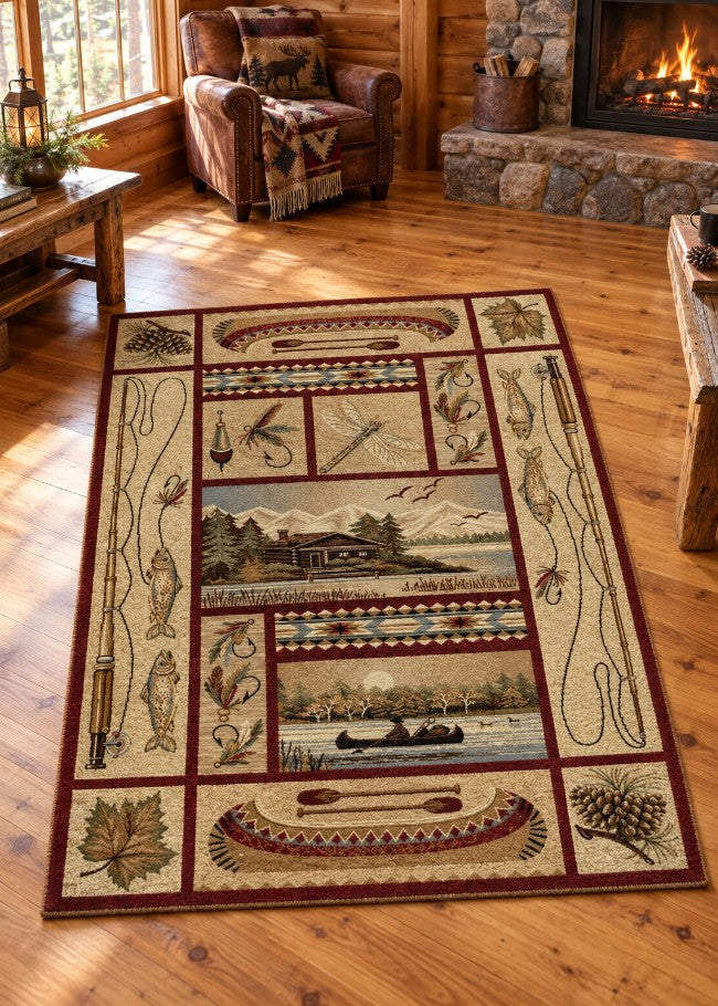 Glacier Bay Rug Living Room | The Cabin Shack