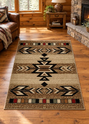 Glendale Sand Rug Living Room | The Cabin Shack