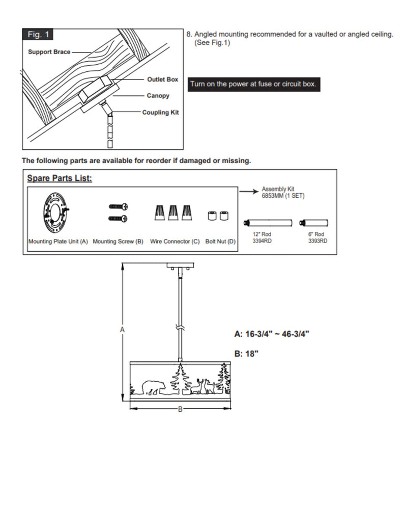 Grand Teton Pendant Light Assembly Instructions | The Cabin Shack
