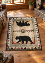 Helena Bear Rug Living Room | The Cabin Shack