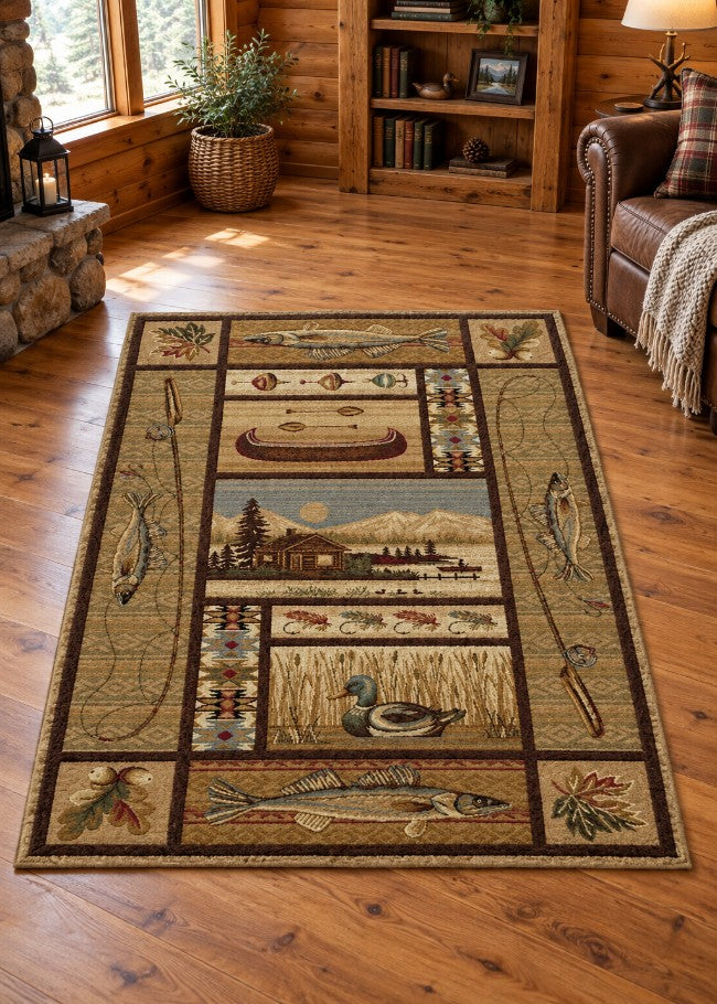 High Point Rug Living Room | The Cabin Shack