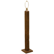 Angled view of the Hunts Peak Reclaimed Barnwood Floor Lamp