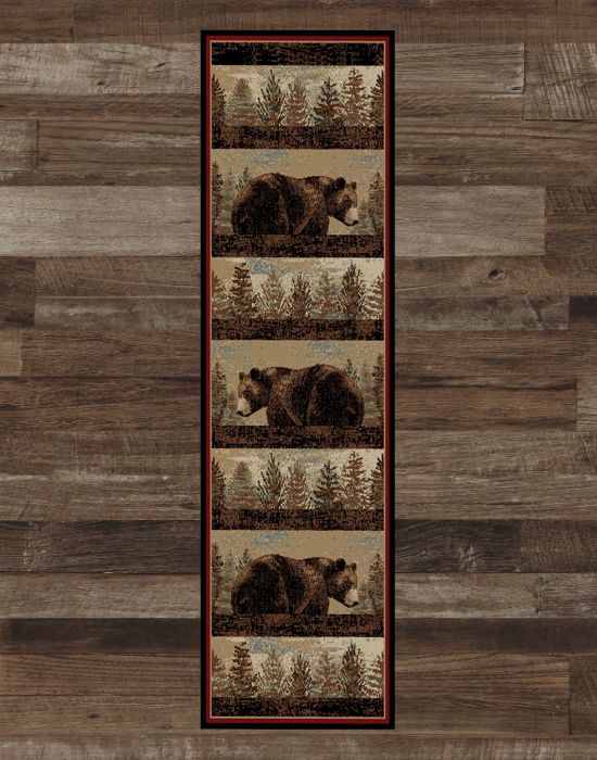 Inglewood Bear Runner Rug | The Cabin Shack