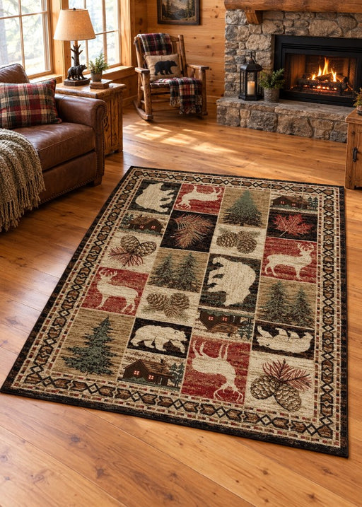 Juneau Trail Rug Living Room | The Cabin Shack