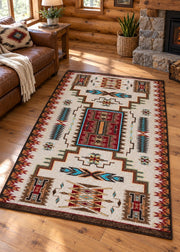 Kawuneeche Trail Rug Living Room | The Cabin Shack