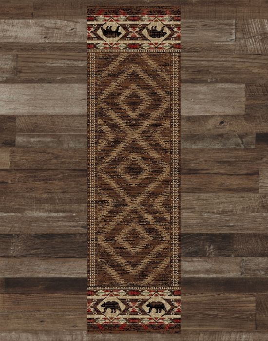 Keystone Bear Runner Rug | The Cabin Shack
