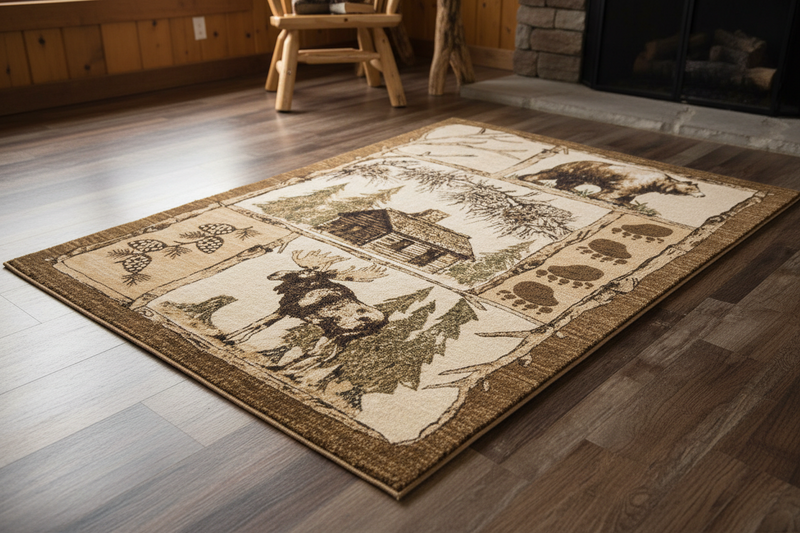 Life at the Cabin Rug