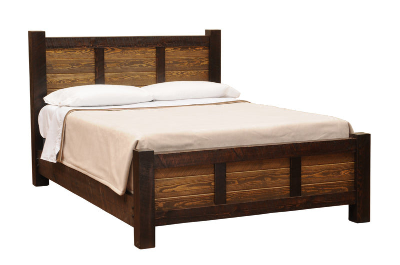 Angled view of the Little Bear Peak Pine Cider House Bed