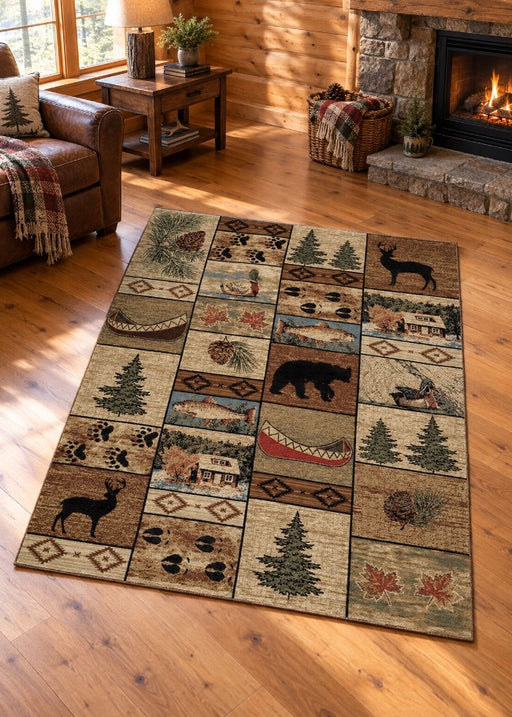 Lookout Lake Rug Living Room | The Cabin Shack