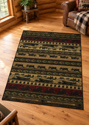 Majestic Wild Rug Living Room | The Cabin Shack