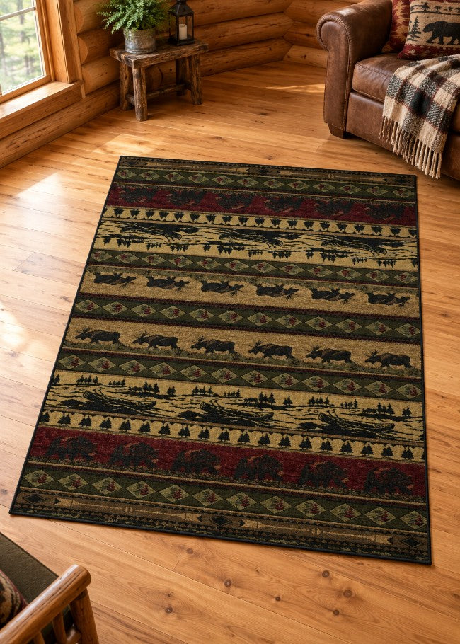 Majestic Wild Rug Living Room | The Cabin Shack