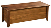 Angled view of the Matchless Mountain Live Edge Walnut Blanket Chest