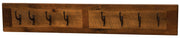 Meadow Mountain Reclaimed Barnwood Wall Coat Rack in the 48-inch width with eight hooks