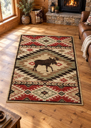 Moose Ridge Rug Living Room | The Cabin Shack
