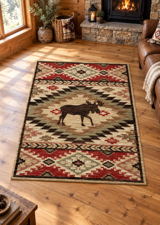 Moose Ridge Rug Living Room | The Cabin Shack
