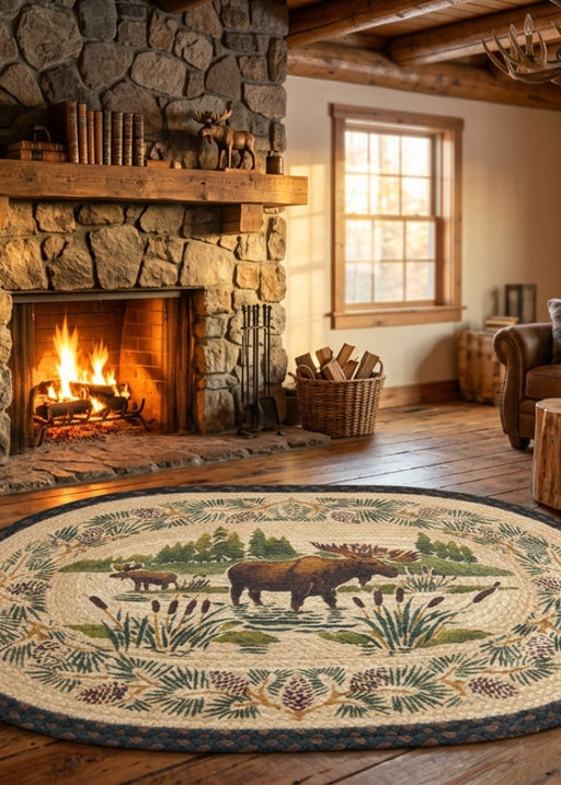 Moose Wading Living Room | The Cabin Shack