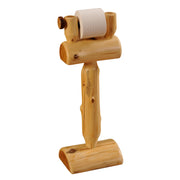 Freestanding Mount Cairns Cedar Log Toilet Paper Holder