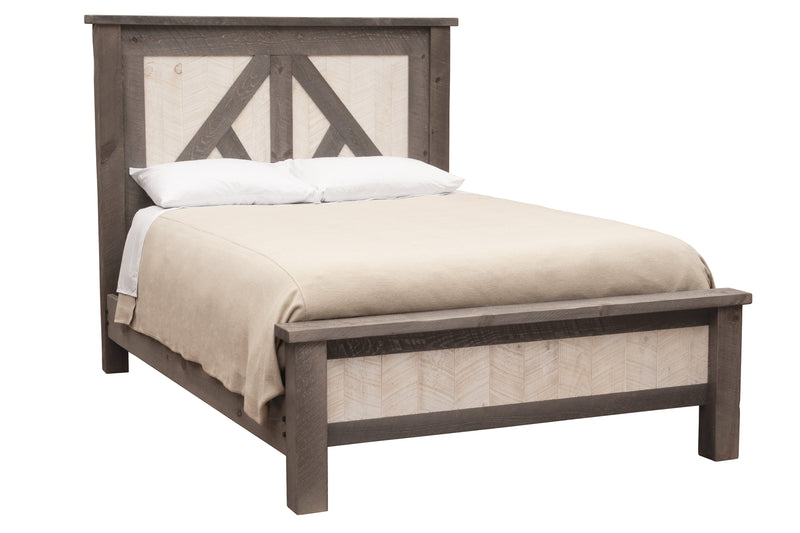 Angled view of the Mount Evans Pine Cottage Bed
