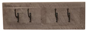 Front view of the Mount George Pine Wall Coat Rack