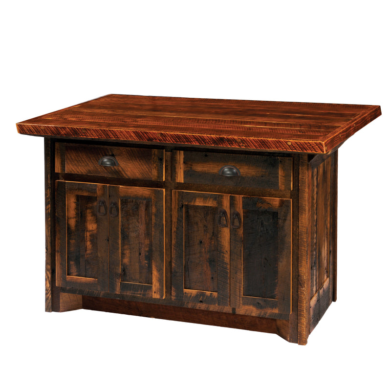 Mount Irving Hale Reclaimed Barnwood Kitchen Island with the Artisan Barnwood Top