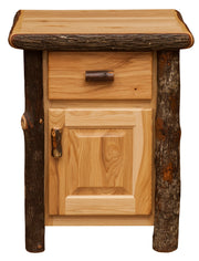 Second detail view of the Mount Lady Washington Hickory Log Enclosed End Table