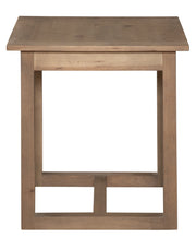 Side view of the Mount Thomas Solid Hickory Open End Table