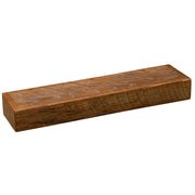 Angled view of the Mount Tileston Reclaimed Barnwood Floating Shelf