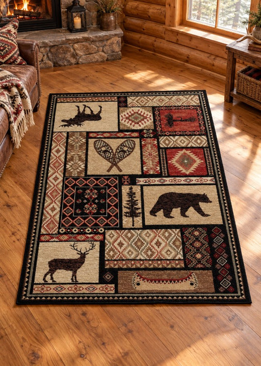 Mountain Serenity Rug Living Room | The Cabin Shack