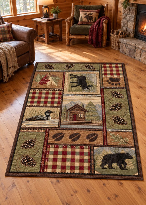 Northern Getaway Rug Collection Living Room | The Cabin Shack