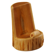 Front view of the Ophir Pass Cedar Log Tablet and Brochure Holder