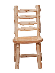 Front view of the Organ Mountain Cedar Ladder Back Side Chair