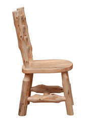 Side view of the Organ Mountain Cedar Ladder Back Side Chair