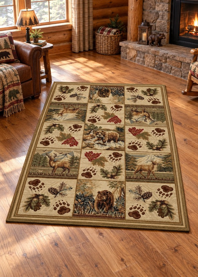 Paradise Mountain Rug Living Room | The Cabin Shack