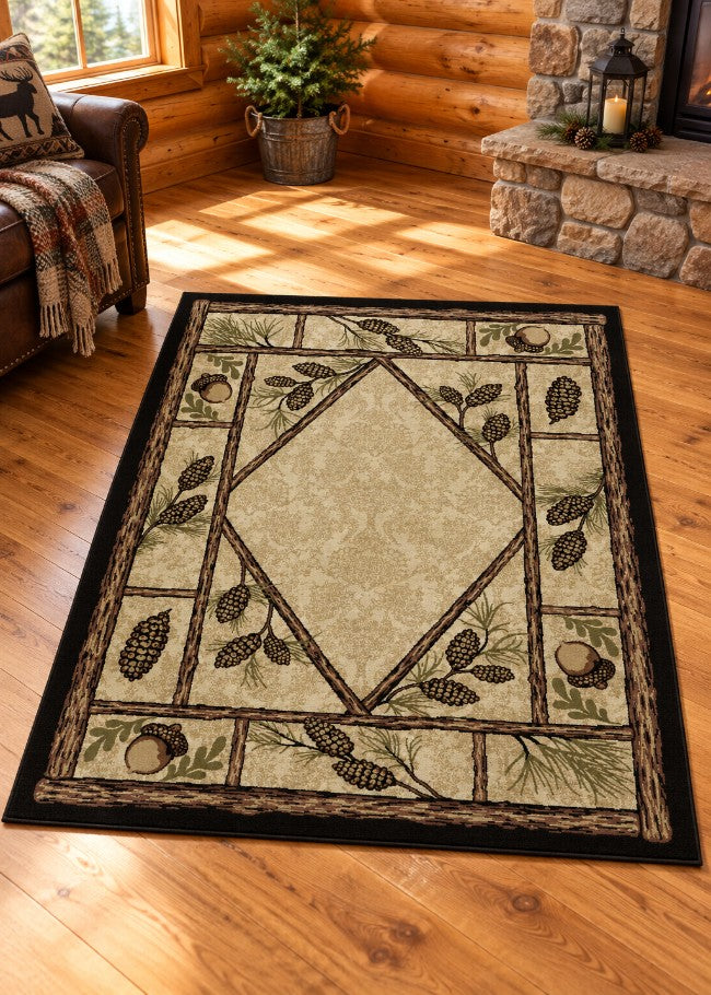 Pine Branch Lane Rug Living Room | The Cabin Shack