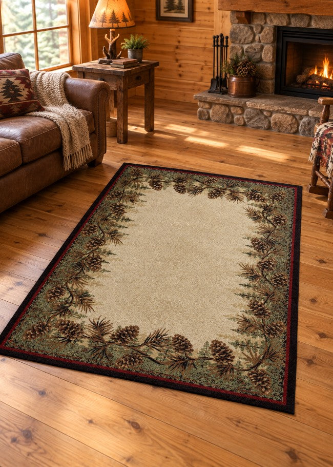 Pine Haven Rug Living Room | The Cabin Shack