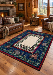 Pine Lane Rug Living Room | The Cabin Shack