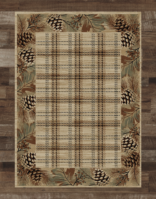 Pine Plaid Rug | The Cabin Shack