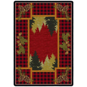 Plaid Woodland Rug | The Cabin Shack