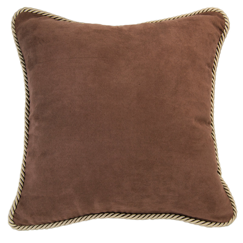 Plaid Badwater Brown Throw Pillow