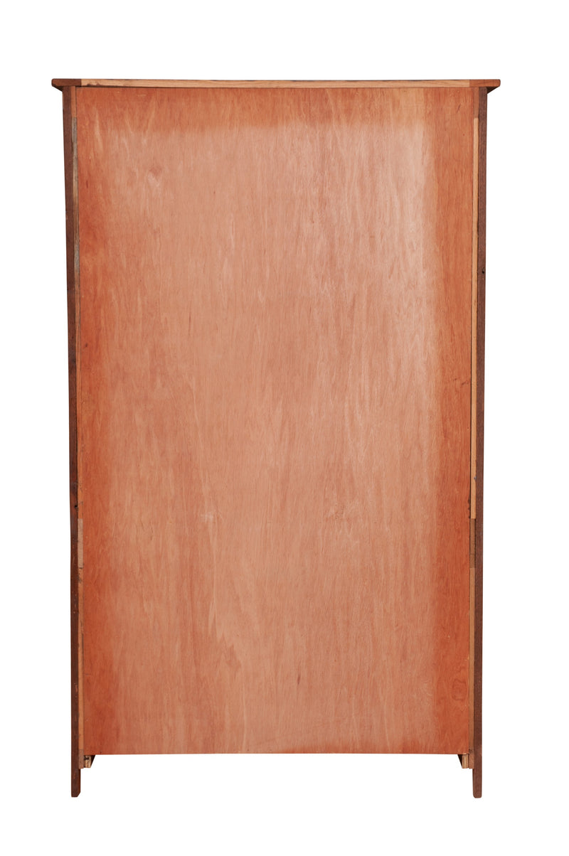 Back view of the Ptarmigan Peak Reclaimed Barnwood Wardrobe showing the finished back panel
