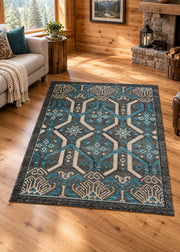 Rio Rancho Gray Rug Living Room | The Cabin Shack