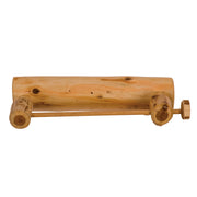 Wall-mounted Sleeping Sexton Cedar Log Paper Towel Holder