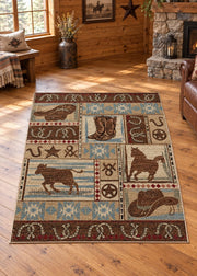 Southern Ranch Rug Living Room | The Cabin Shack